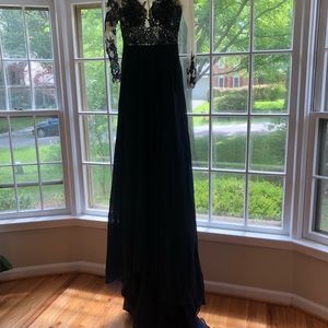 Navy blue gown